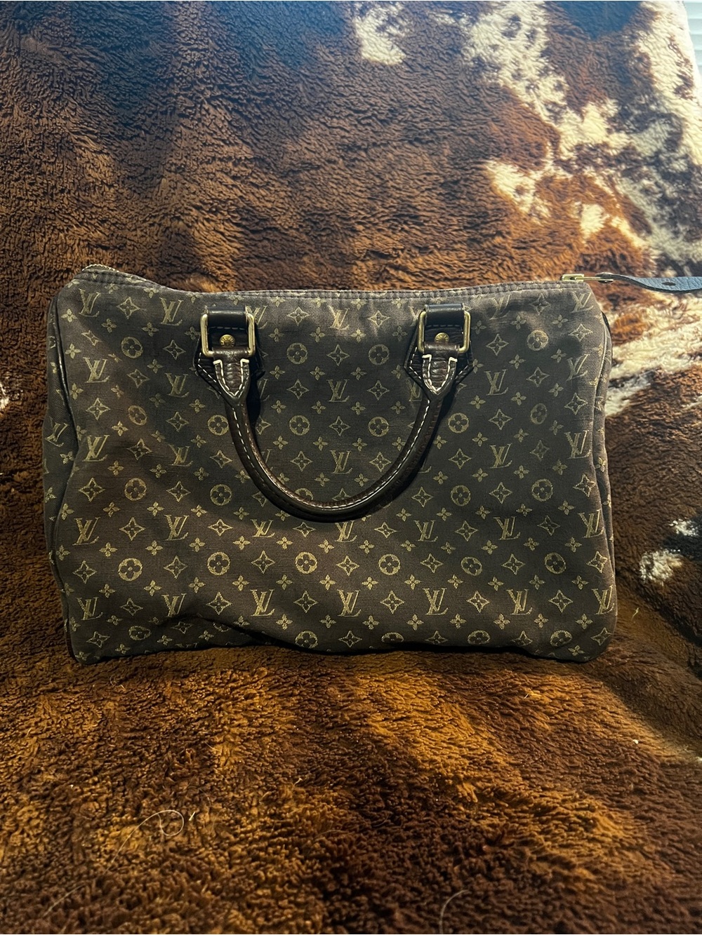 Authentic Louis Vuitton Mini Lin speedy